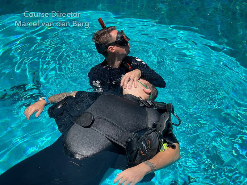 Give another rescue breath PADI Rescue Exercise 7