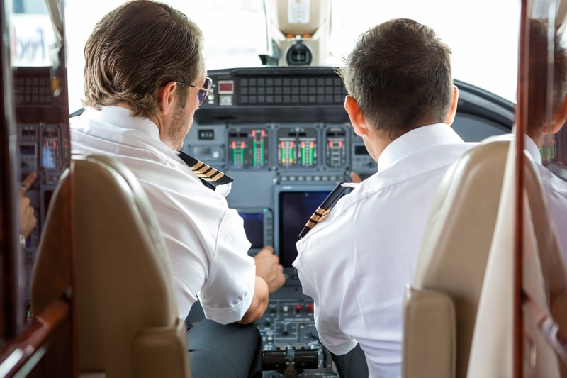 pre take off checklist pilots cockpit