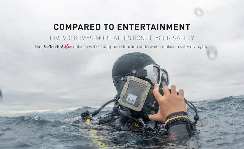 Using the DiveVolk underwater housing smartphone to call for help in an emergency